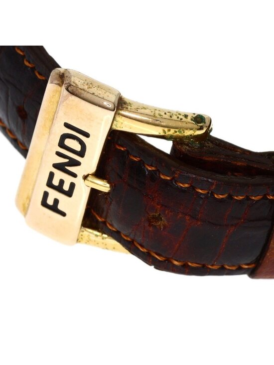 Fendi Round Face Watch Leather main image 9